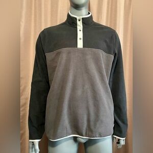 NWT Men's Blake Shelton & Lands End collection XL Dark Grey/Grey Fleece Casual